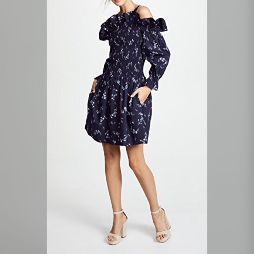 Rebecca Taylor off the shoulder ruffle dress - Picture 2 of 7